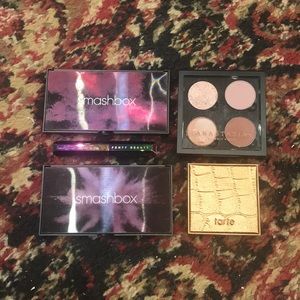 Assorted trendy purse ready makeup